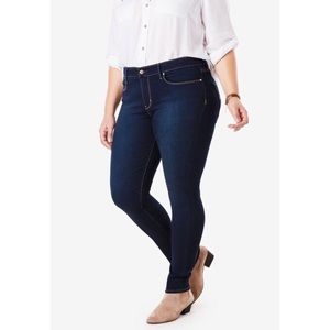 Levi Strauss Signature Gold Mid Rise Skinny Jeans Plus Size 20 Short Petite
